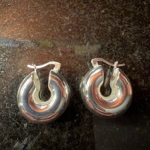 Argento Vivo Sterling Silver Hoop Earrings